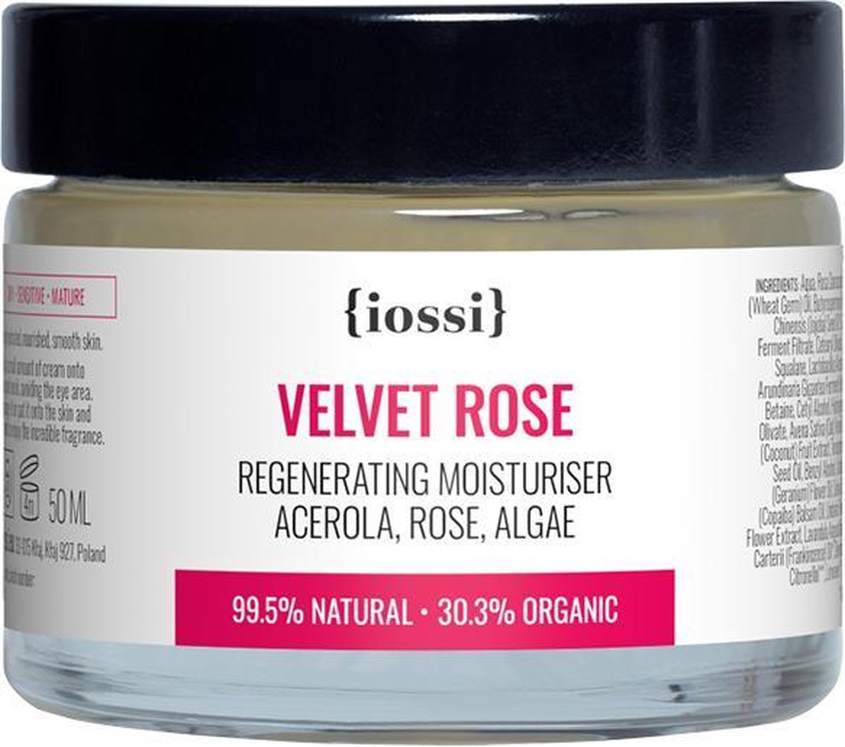 Iossi - Velvet Rose Face Cream Regenerating Moisturizing Acerola