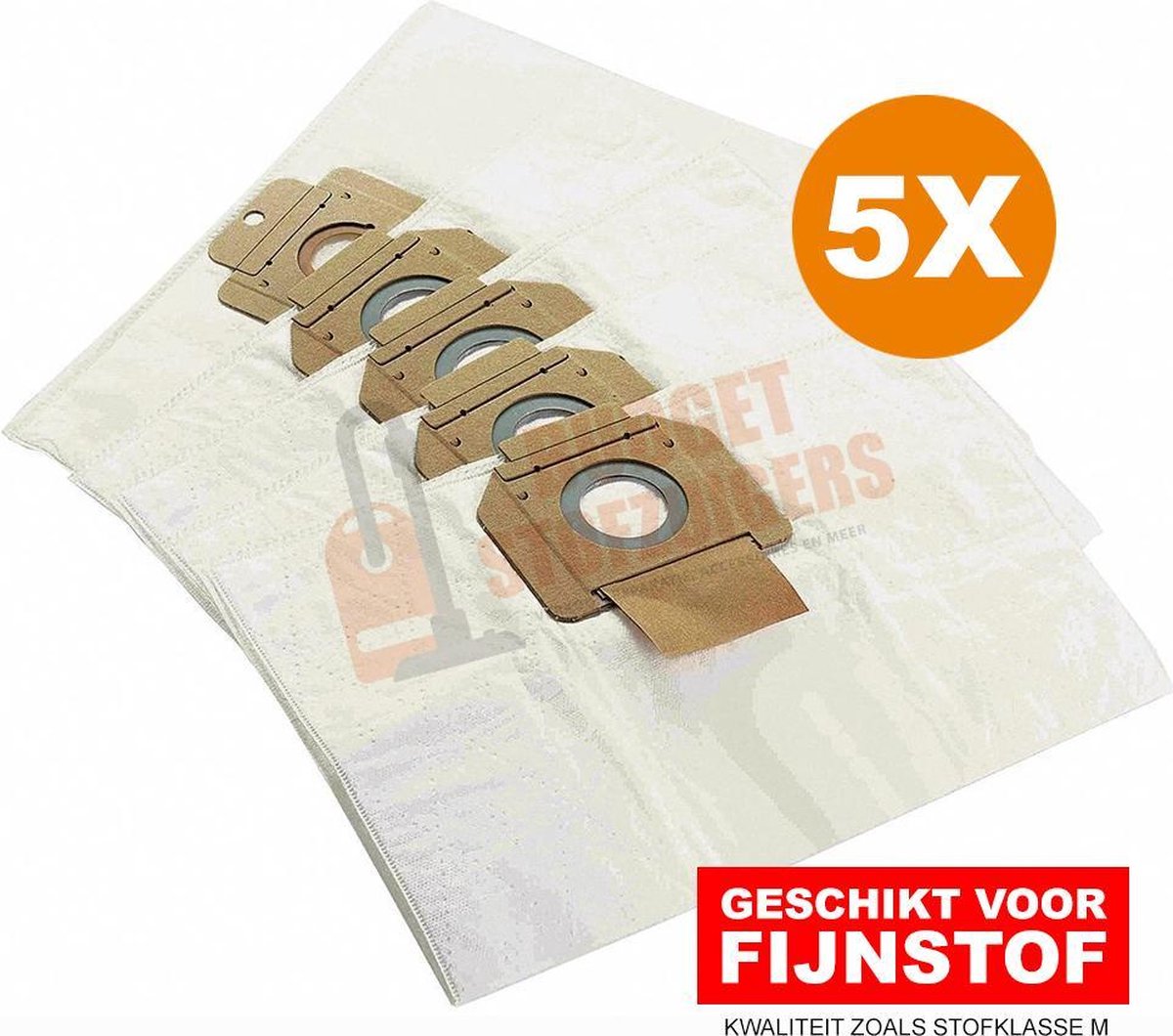 5x Nilfisk Alto Attix 33/44 Stofzuigerzakken VOOR FIJNSTOF | Als Origineel
