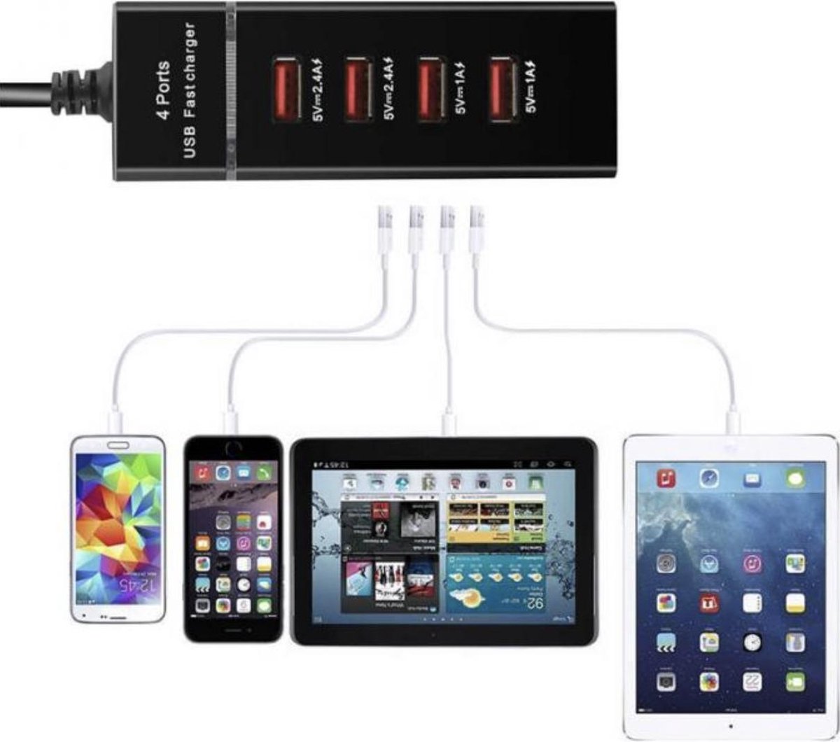 Usb 3.0 Hub voor Ps4 - Xbox one - PC - 4 ports - Ps4 slim/Ps4 pro