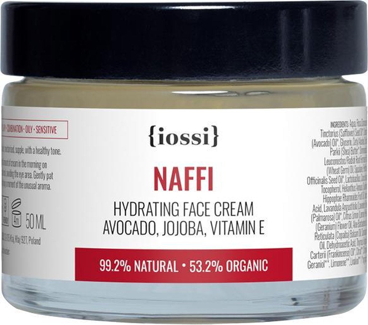 Iossi | NAFFI Hydrating Cream  Avocado