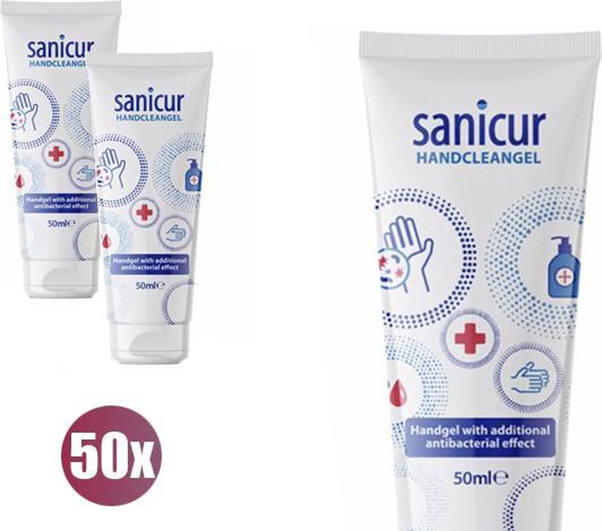 Sanicur SANICUR 50ML HAND GEL 63% - set van 50