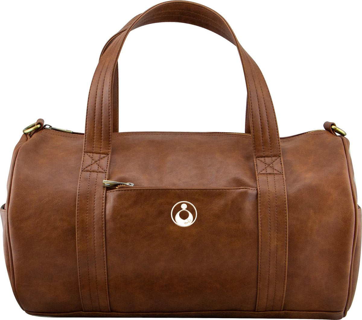 Isoki luiertas lederlook Kingstone Duffle Redwood Chestnut Cognac