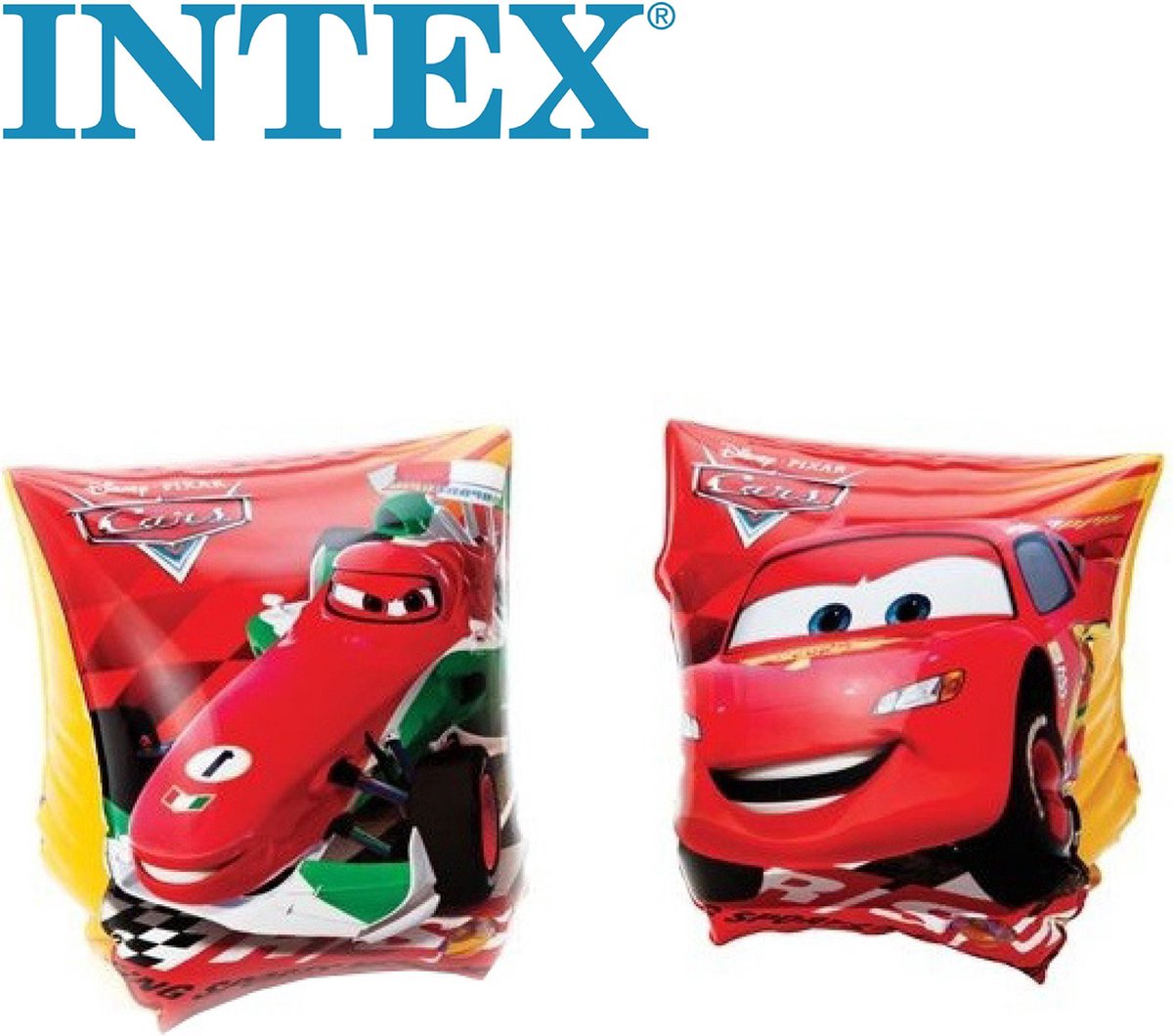 Intex - Zwemvleugeltjes Cars - 3 tot 6 jaar - 18 tot 30 kilo - rood - 23 x 15 cm