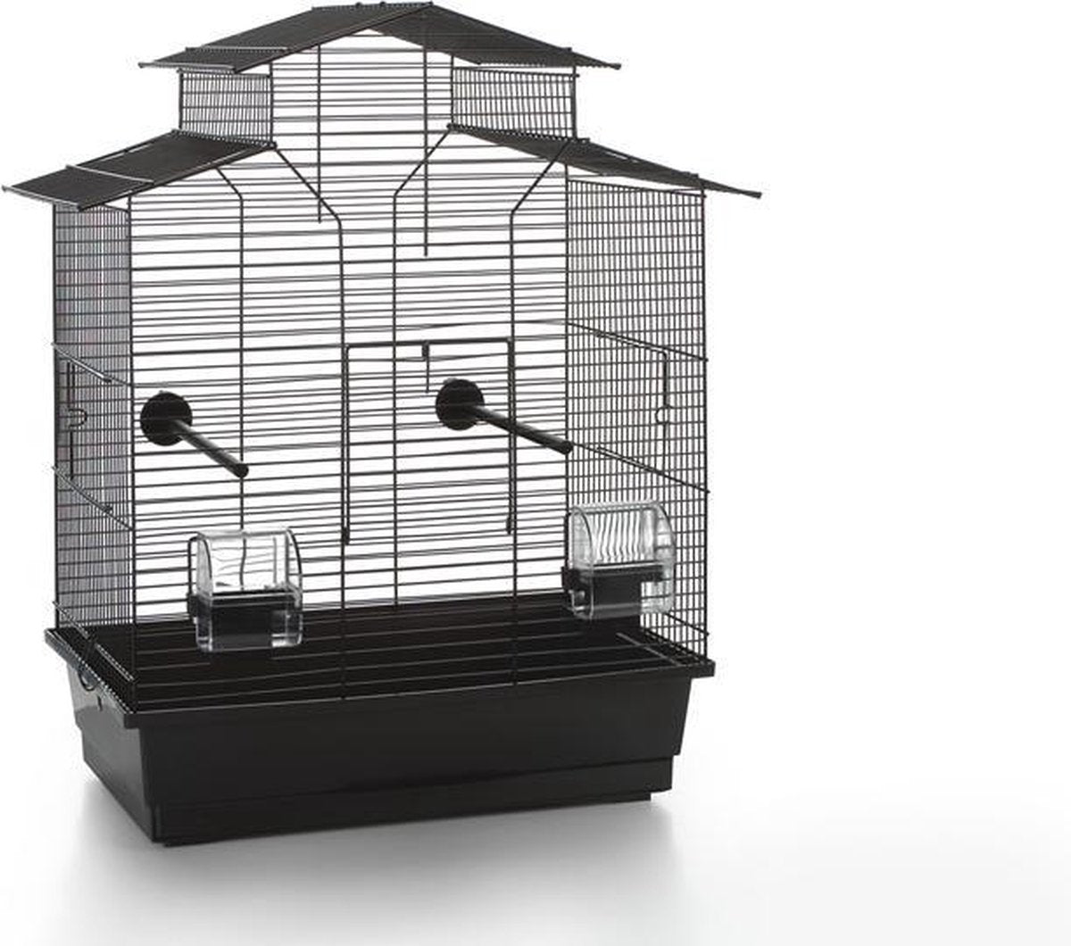 Beeztees Iza 2 Pagode Vogelkooi - Zwart - 45 x 28 x 59