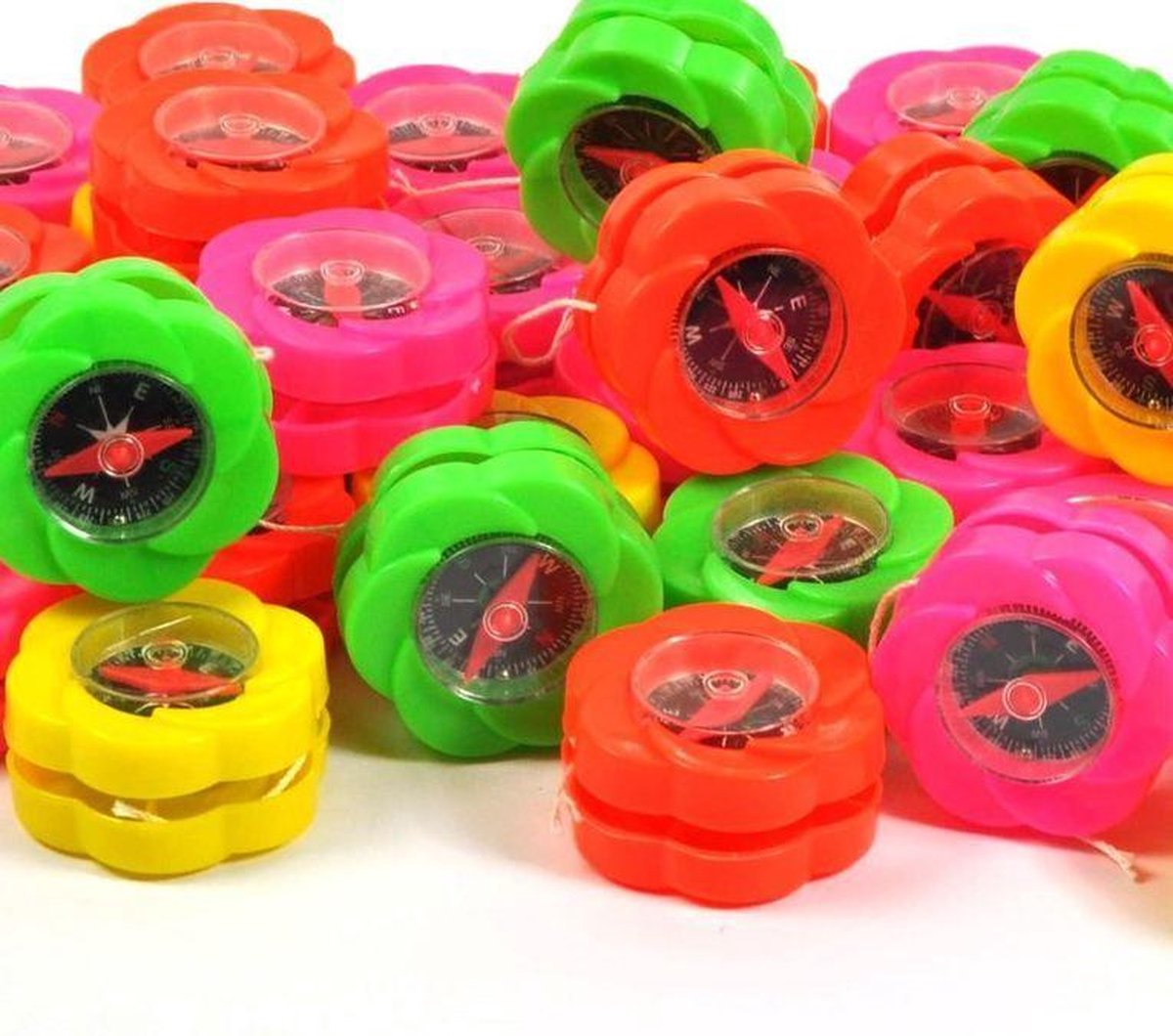50 stuks Grabbelton jojo met kompas / uitdeelcadeautjes