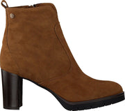 Notre-V 01-394 Enkellaarsjes - Enkelboots - Dames - Cognac - Maat 36