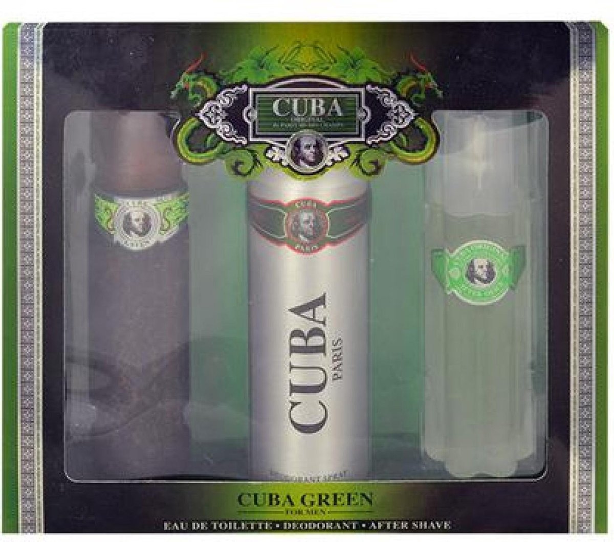 Cuba - Cuba Green Gift Set 100 ml EDT