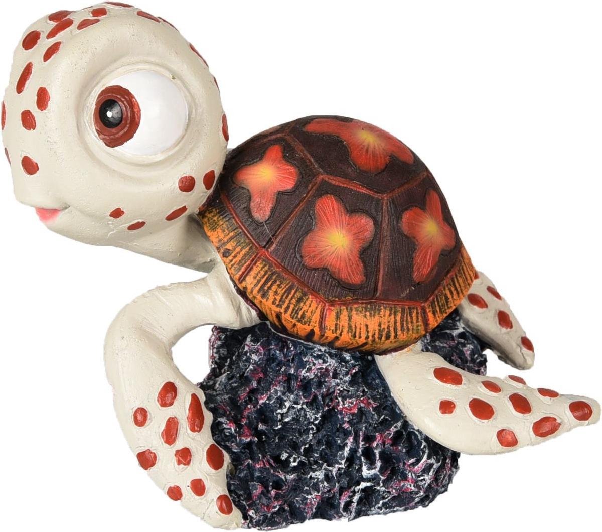 Aquarium decoratie Leto Schildpad - 8 x 6 x 7 cm