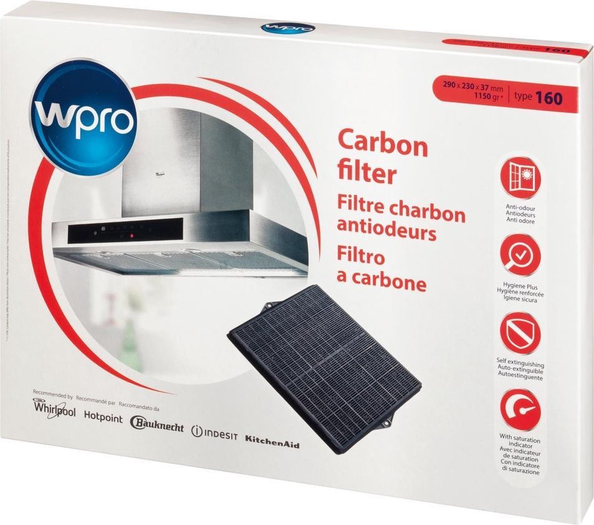 WPRO Type160 Koolstoffilter 160