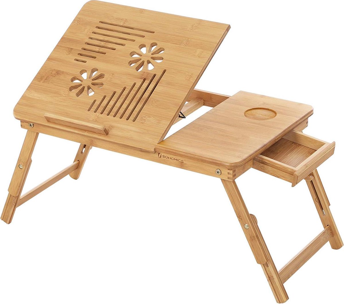 Nancy's Bamboe Bedtafel - Tafeltje - Voor op bed - Ontbijttafel- Laptoptafel