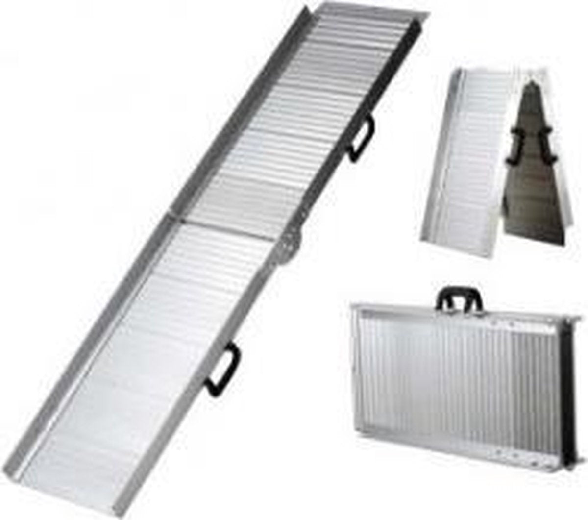 Loopplank Hond voor Auto - uitklapbaar Aluminium 122 x 36 cm