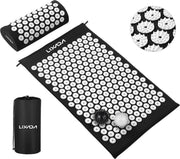 Acupressuur mat - Inclusief kussen - Massage mat - Spijkermat- 2 Spiky massage ballen- Zwart