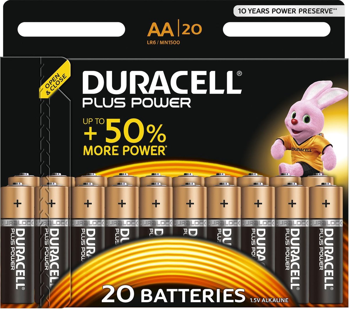 Duracell AA Plus Power - 20 stuks