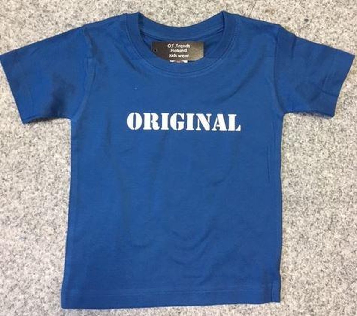 Baby shirt met opdruk ''Original'' blauw maat 92