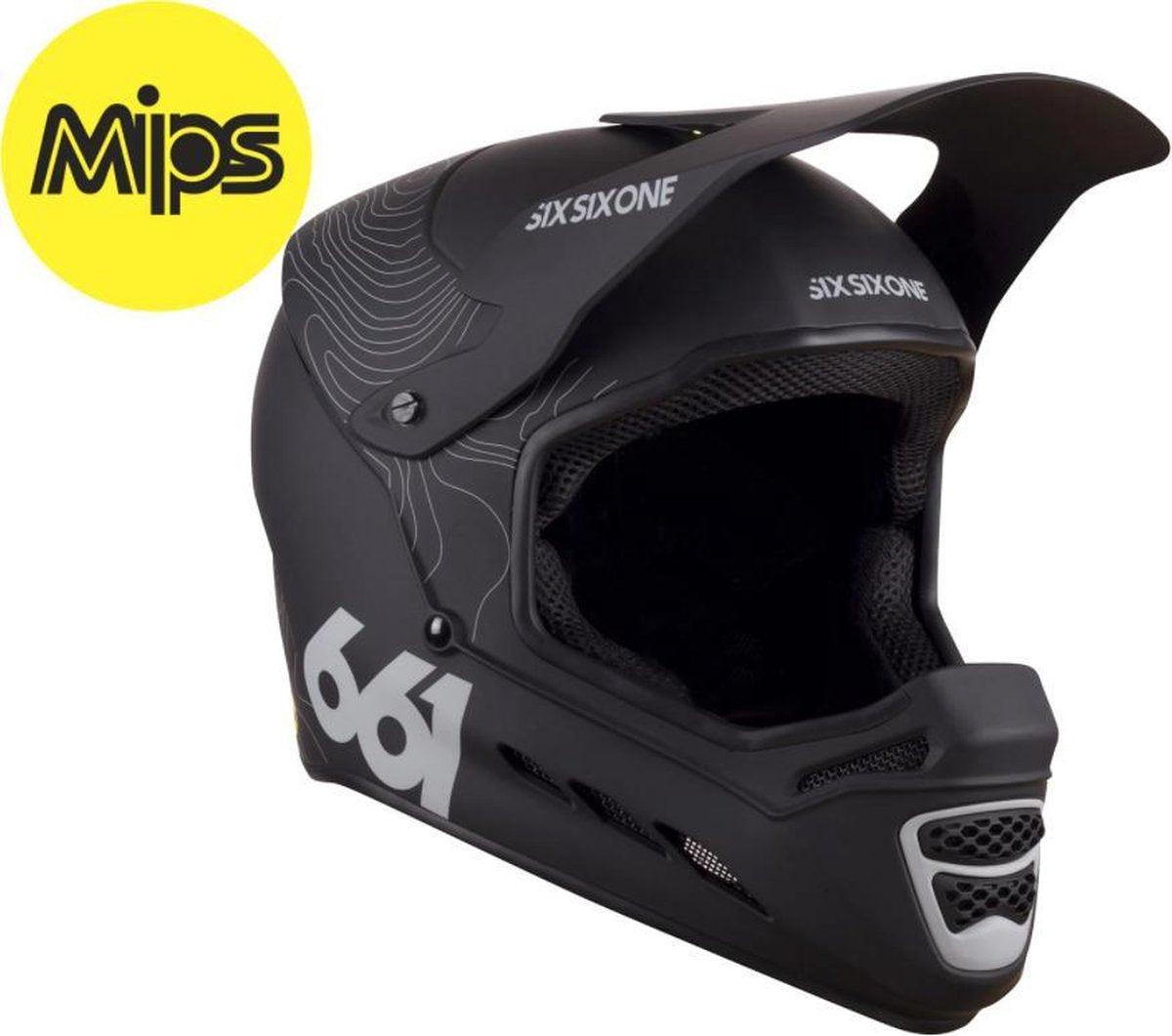 SixSixOne | RESET MIPS Helm Contour Black | maat XXL