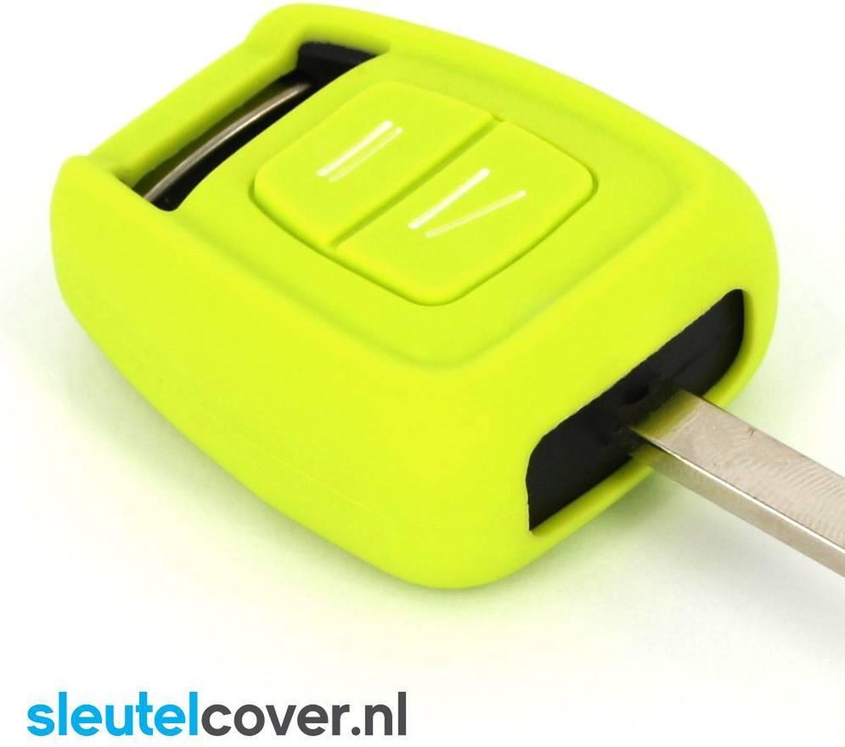 Opel SleutelCover - Lime groen / Silicone sleutelhoesje / beschermhoesje autosleutel