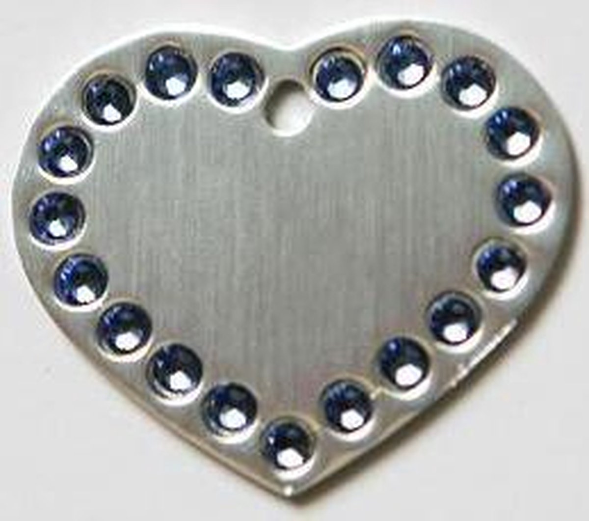 Hart Stras Groot Zilver
