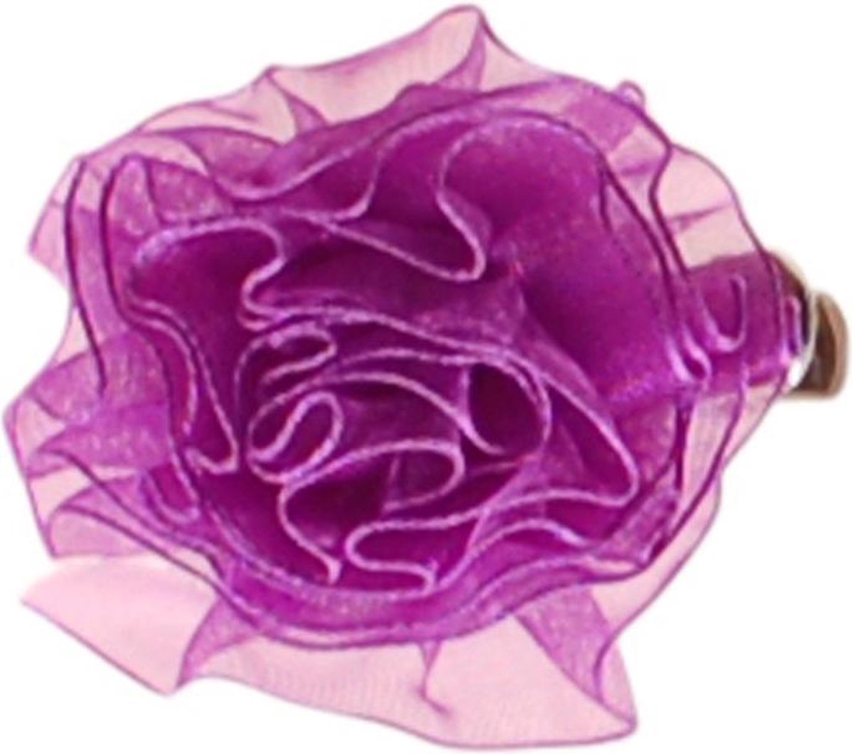 Haarclipje bloem paars
