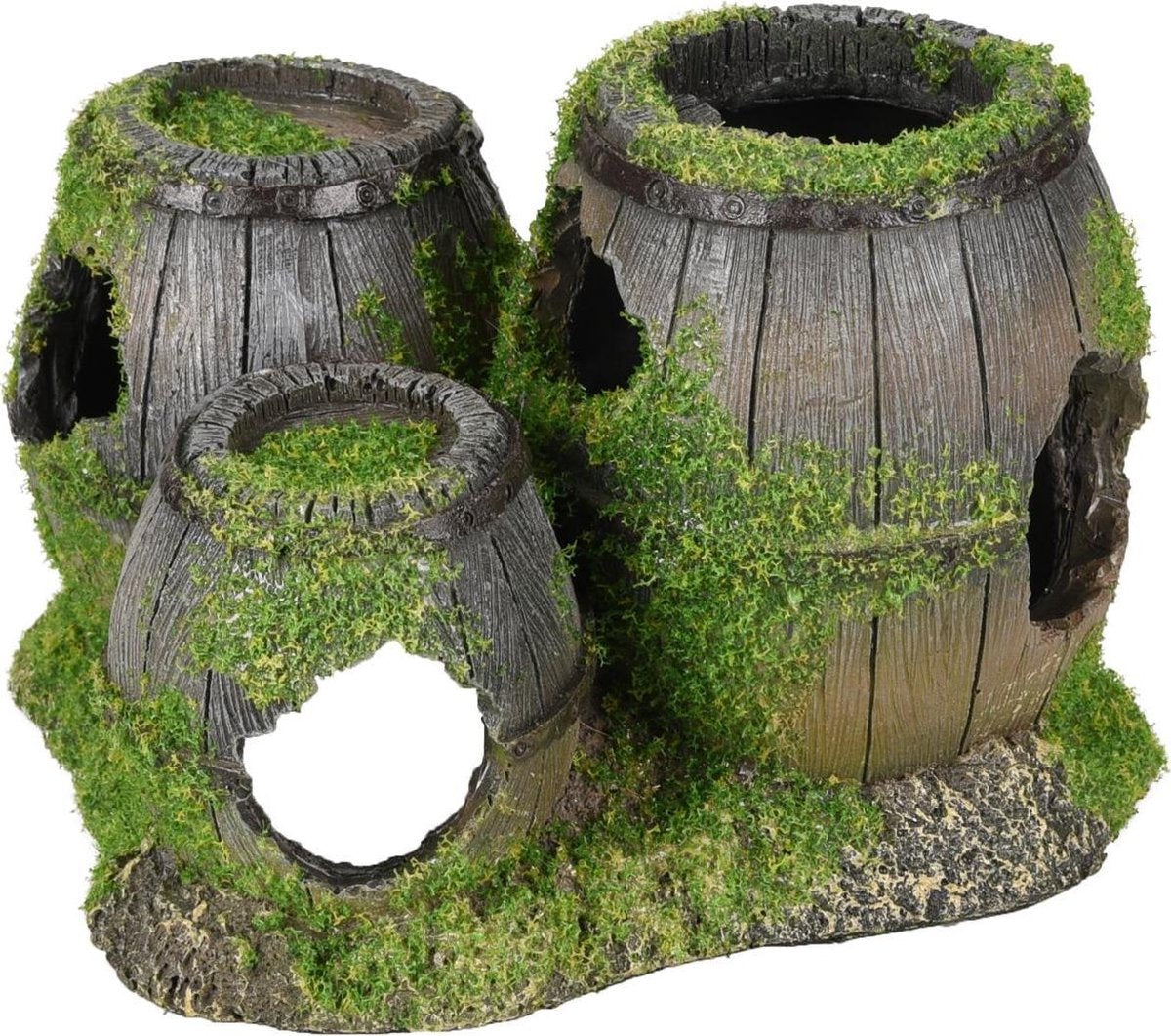 Aquarium decoratie Moza Tonnen - 16 x 13 x 10 cm