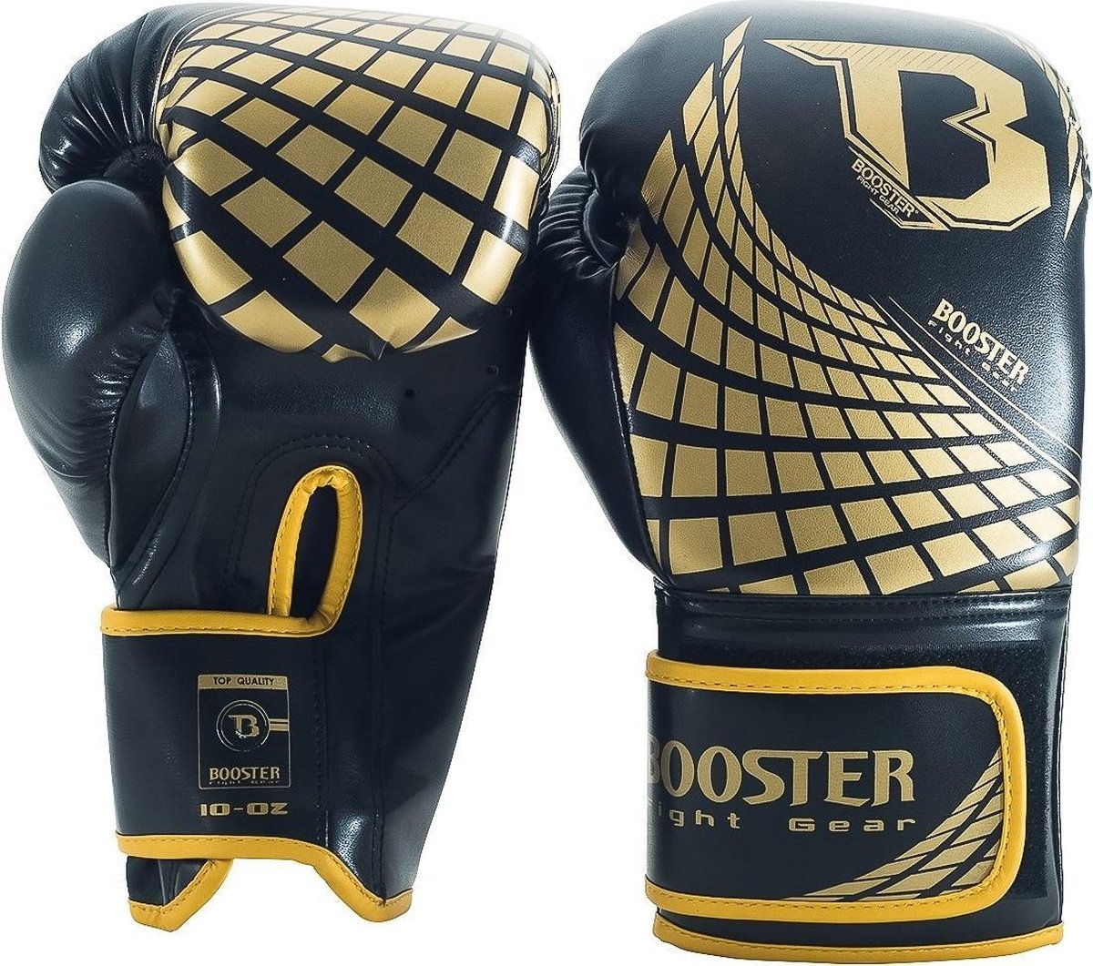 Booster BFG (kick)bokshandschoenen Cube Zwart/Goud 16oz