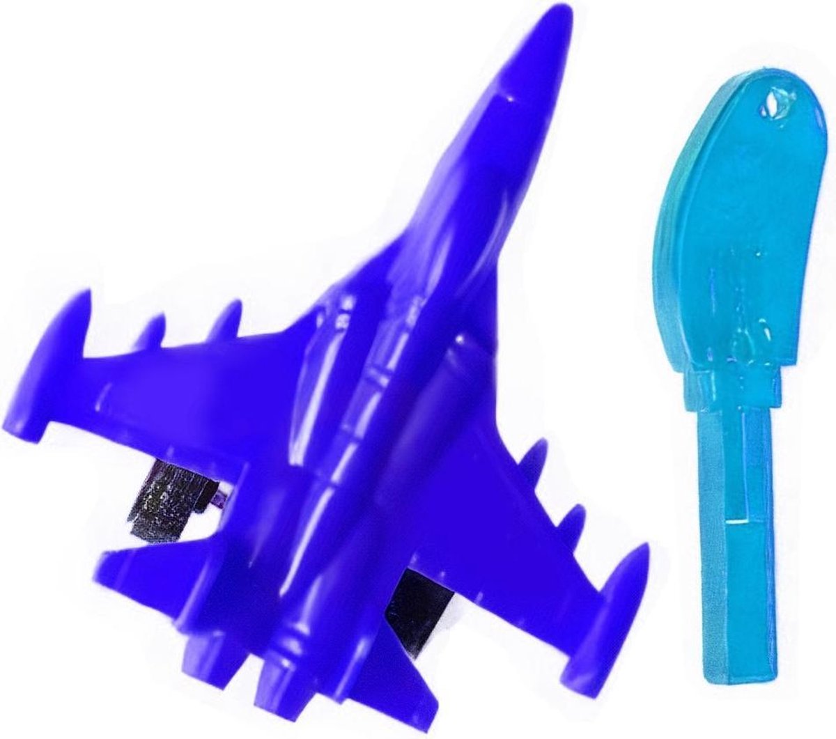 Lg-imports Straaljager Lanceersleutel Jongens 5 Cm Blauw 2-delig