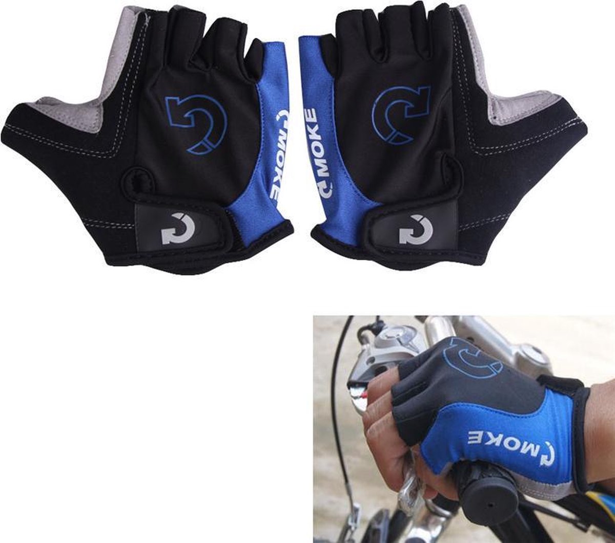 Fietshandschoenen - Maat XL - MTB - Wielrennen - Blauw - Fiets handschoenen - Wielren