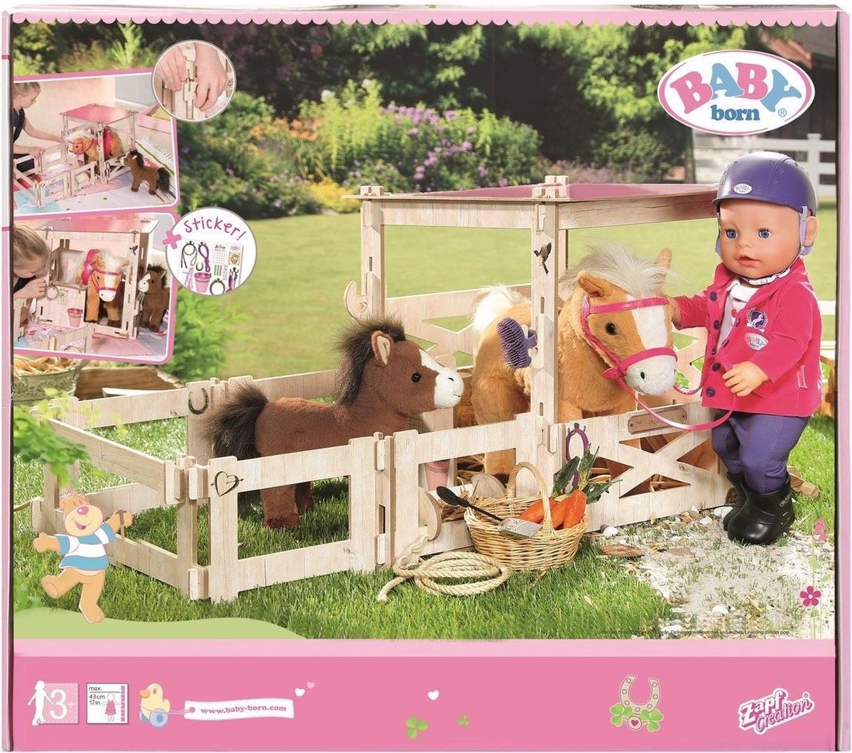 BABY born speelgoed paardenstal - Inclusief Accessoires - Vanaf 3 jaar
