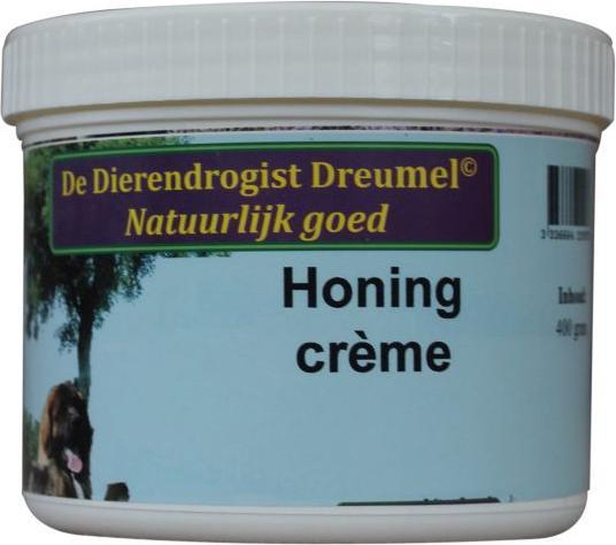 Dierendrogist honing creme 400 gr
