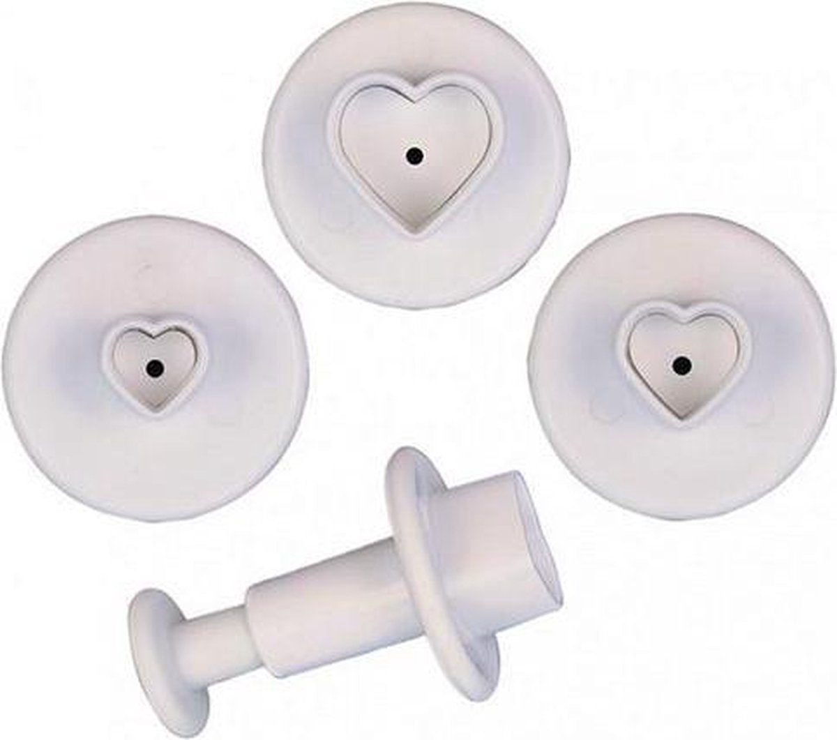 Plunger cutter - set van 3 mini hartjes - Städter