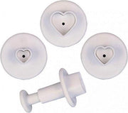 Plunger cutter - set van 3 mini hartjes - Städter