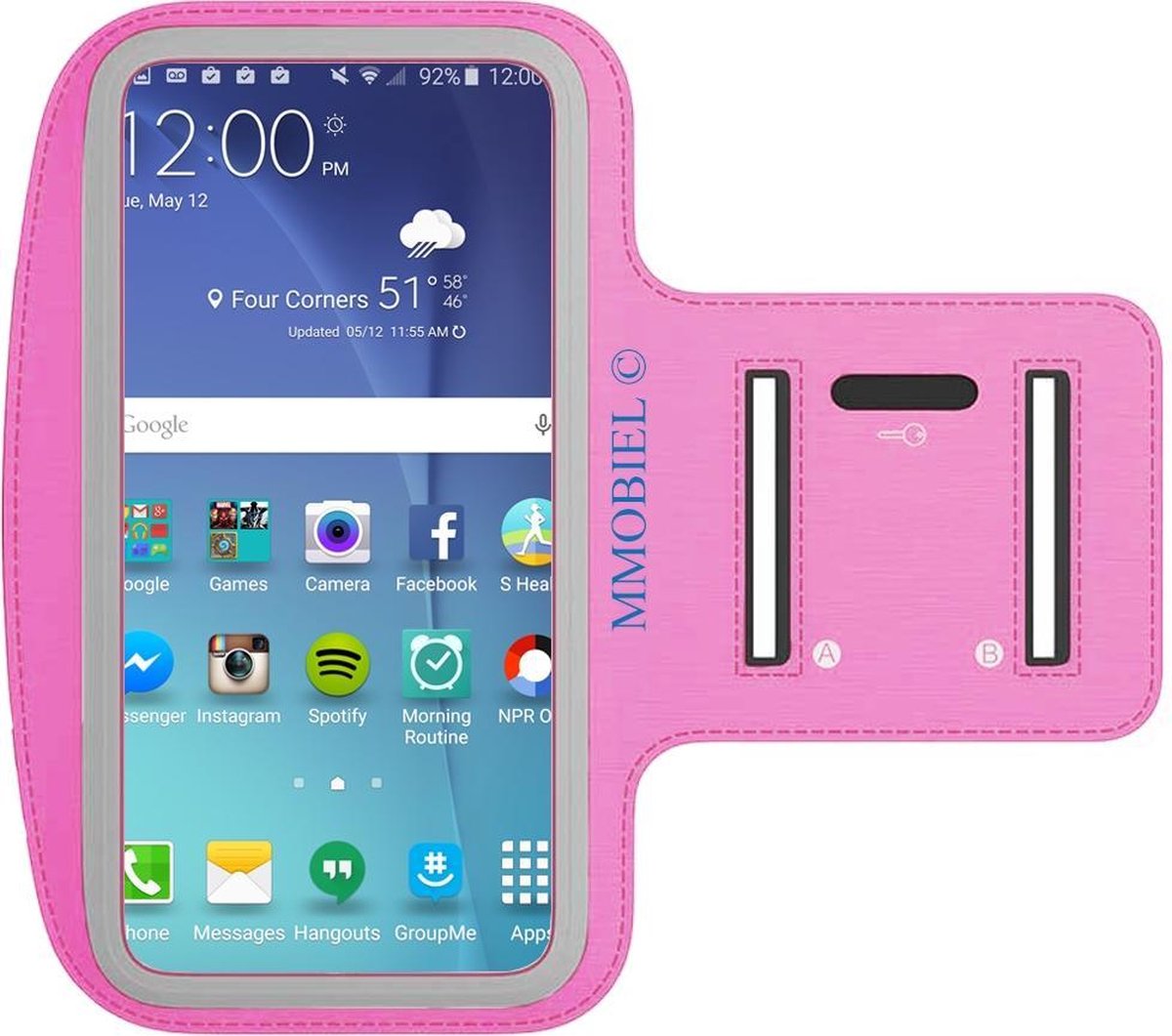 MMOBIEL Universele Hardloop Armband Zwart -Geschikt voor Apple Iphone