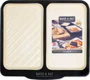 Wham Bakplaat Baker & Salt Dubbel 40 X 35 Cm Emaille Zwart