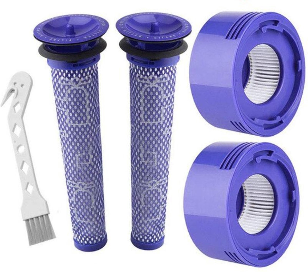 WiseGoods Premium Stofzuiger Filter - Vervangingsfilter Set voor Dyson - Stofzuiger Onderdelen voor Dyson V7 en V8 - 5 Delig