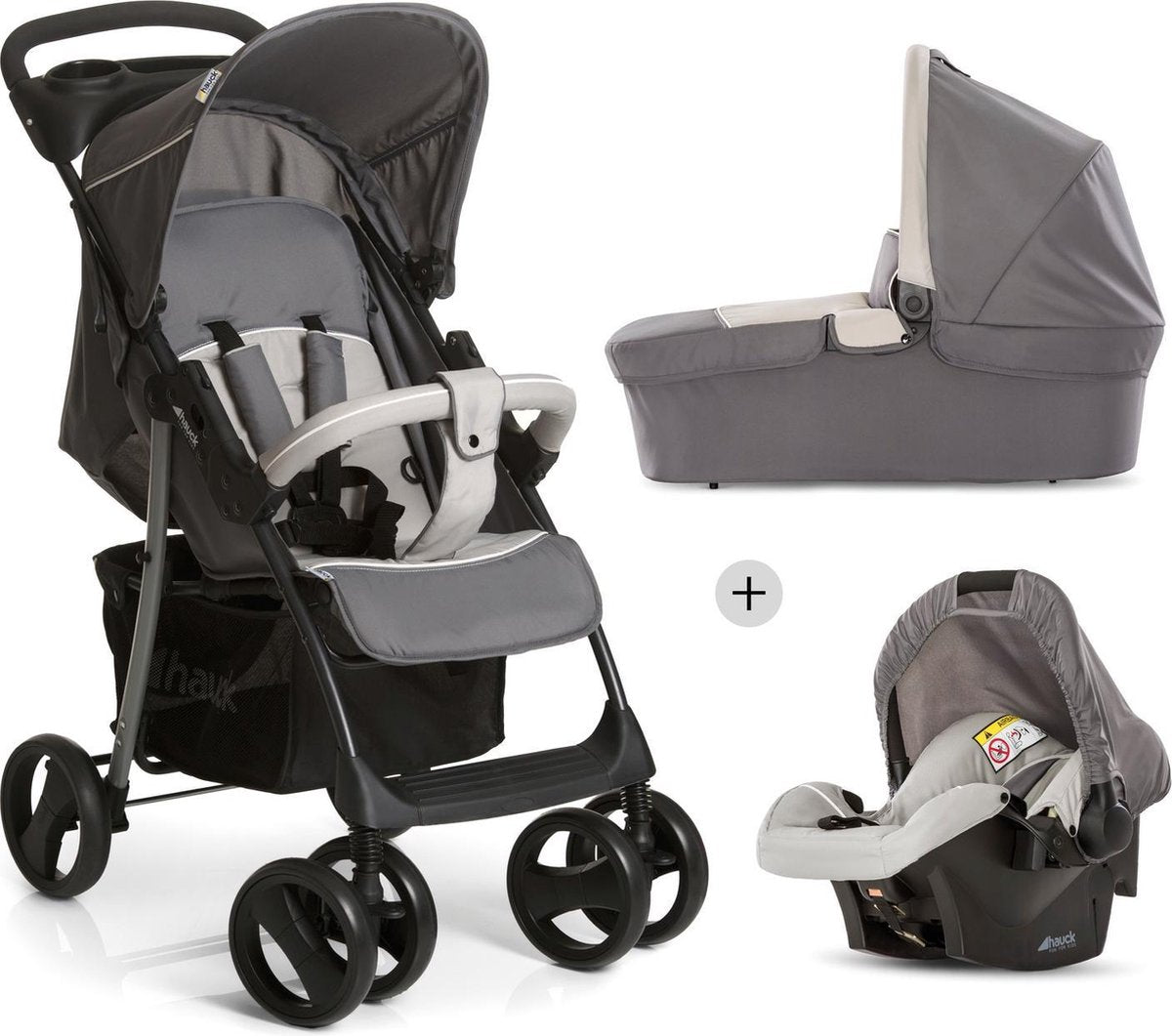 Hauck Shopper SLX Trioset Kinderwagen - Stone/Grey