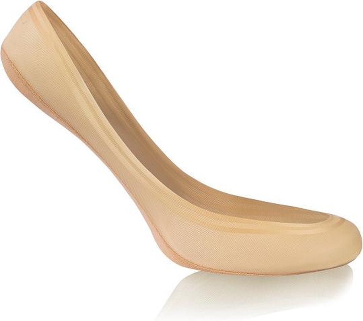 Sesto-Senso dames ballerina sokjes beige met siliconen antislip
