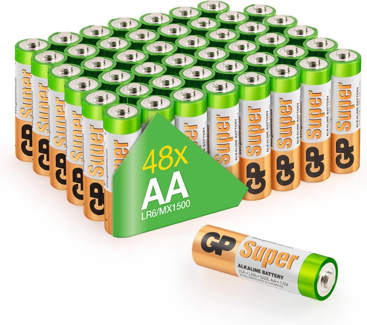 GP Super Alkaline batterijen AA mignon penlite LR06 batterij 1