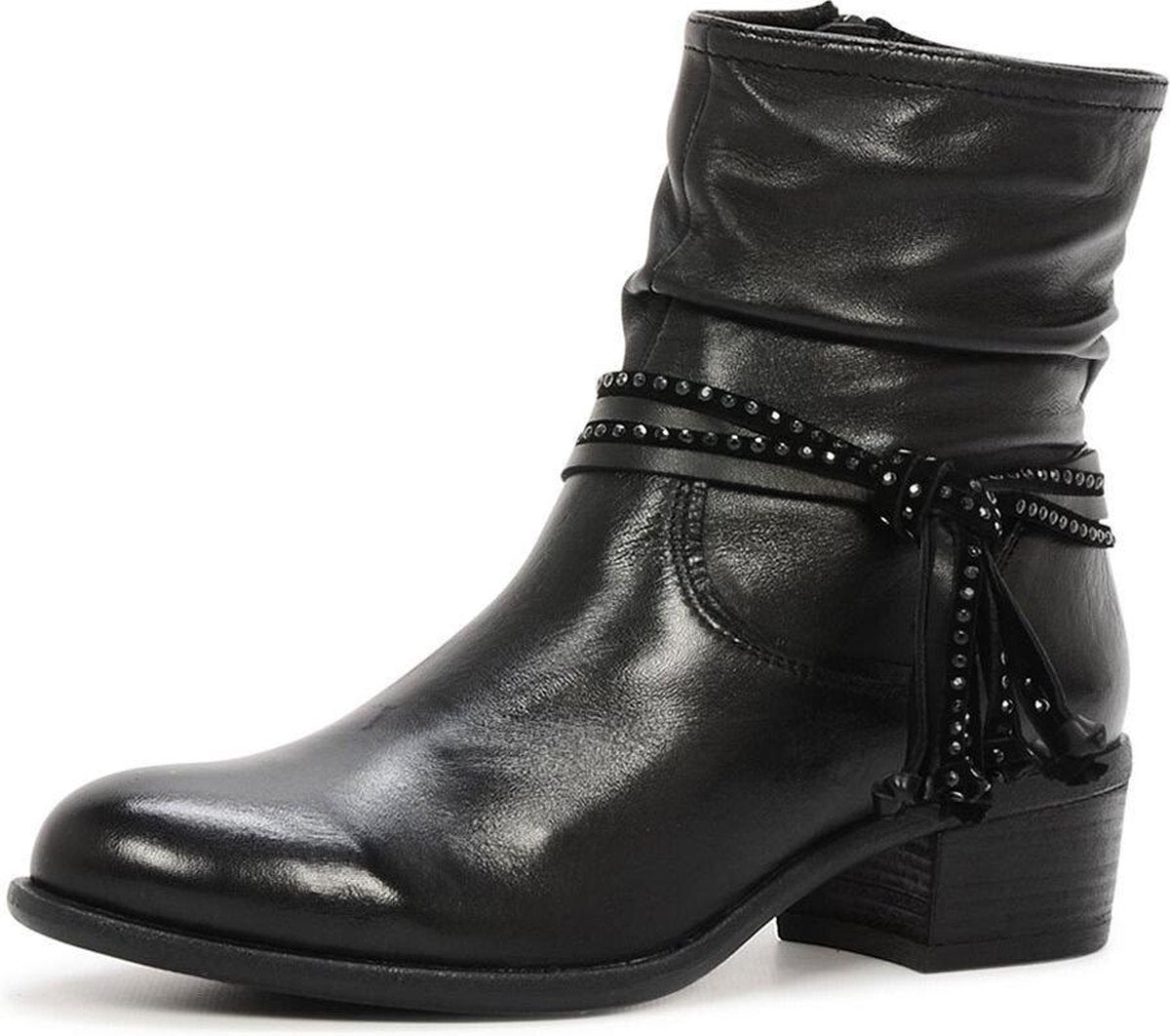 Spm Dames EnkelBikerboots - Zwart - Maat 39
