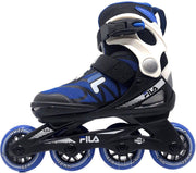 Fila J-ONE Kinder verstelbare inline skates - Zwart/Blauw  Maat 32-36