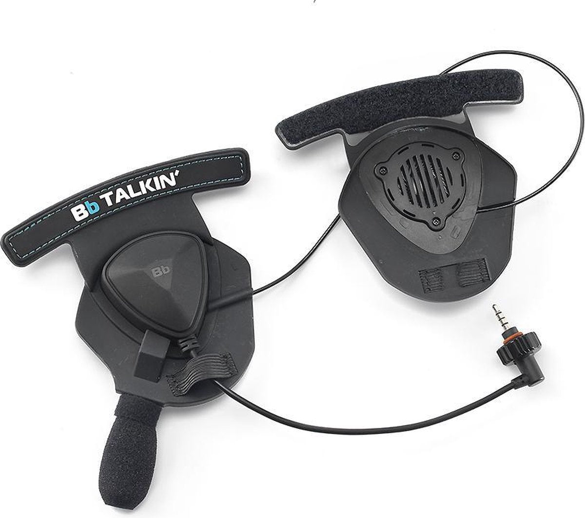 BbTalkin IPX7 waterbestedige stereo helm oorschelpen met speaker en microfoon