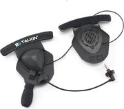 BbTalkin IPX7 waterbestedige stereo helm oorschelpen met speaker en microfoon