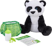 Melissa & Doug Knuffelpanda Baby 30 Cm Pluche Zwart 5-delig