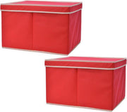 Set van 2x stuks kerstballen opruimen opbergdozen voor 24 kerstballen van 8 cm - Kerstballen opruimen/opbergen