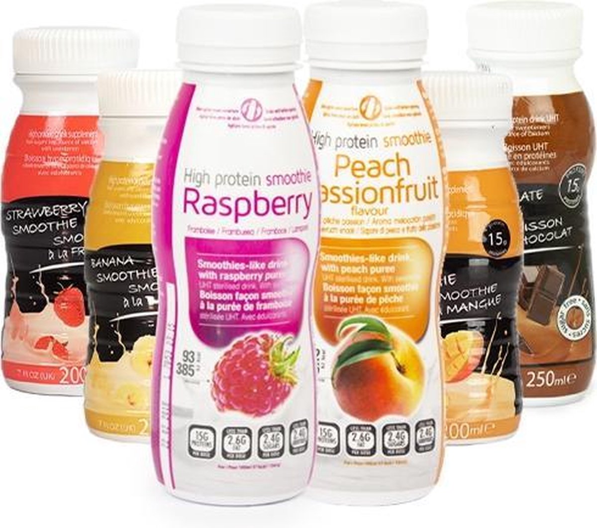 Protiplan |  Mix Smoothie | Voordeelpakket | 12 stuks (6 x 200 ml en 6 x 250 ml) | Fruitige Smoothie Eiwitdieet  | Snel afvallen zonder poespas!