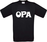 Opa T-shirt maat XXL zwart