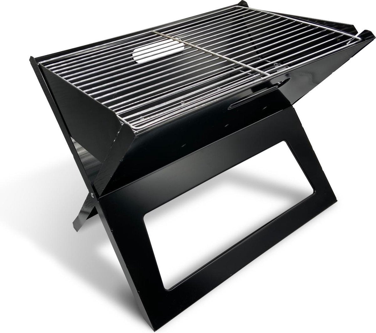 Draagbare opvouwbare grill met rooster en rooster Maestro - Zwart