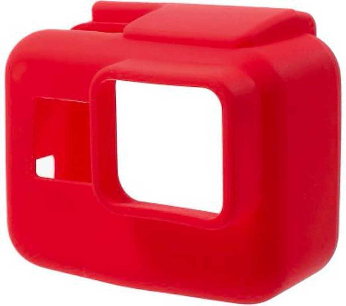 PRO SERIES Soft Siliconen voor Case Protective Housing Geschikt voor  GoPro Hero (2018) / 5 / 6 / 7 BLACK - Rood
