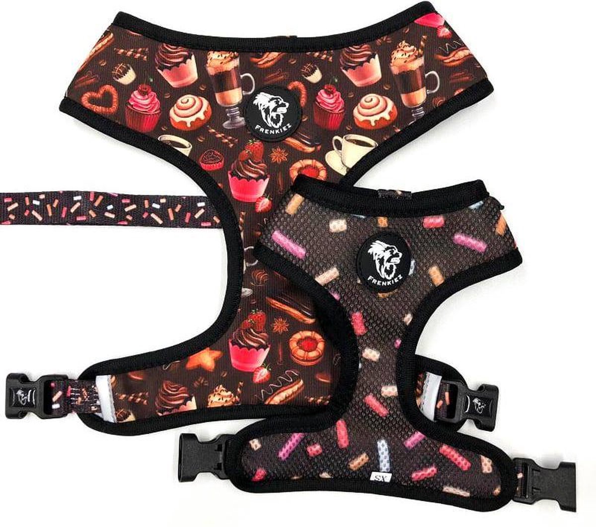Frenkiez Reversible Harness Coffee Sprinkles