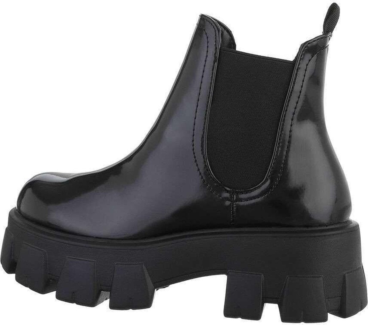 Chelsea boots met grove zool zwart Zwart / 39