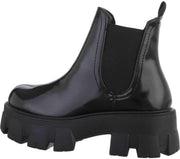 Chelsea boots met grove zool zwart Zwart / 39