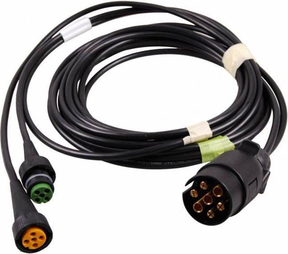 Aspock hoofdkabel - 5 meter lang - 7-polig - voorzien van 2x 5-polige connector